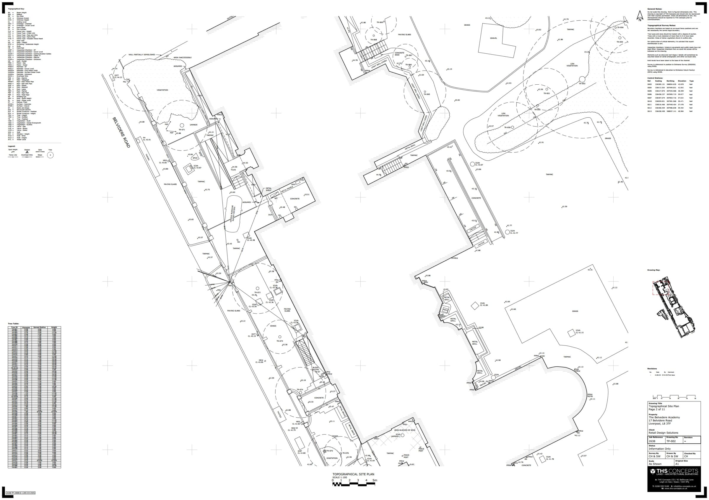 Liverpool High School Topographical Survey
